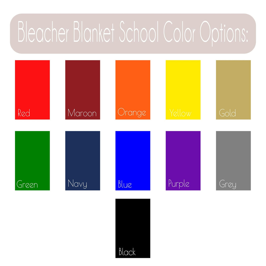 Custom Bleacher Blanket