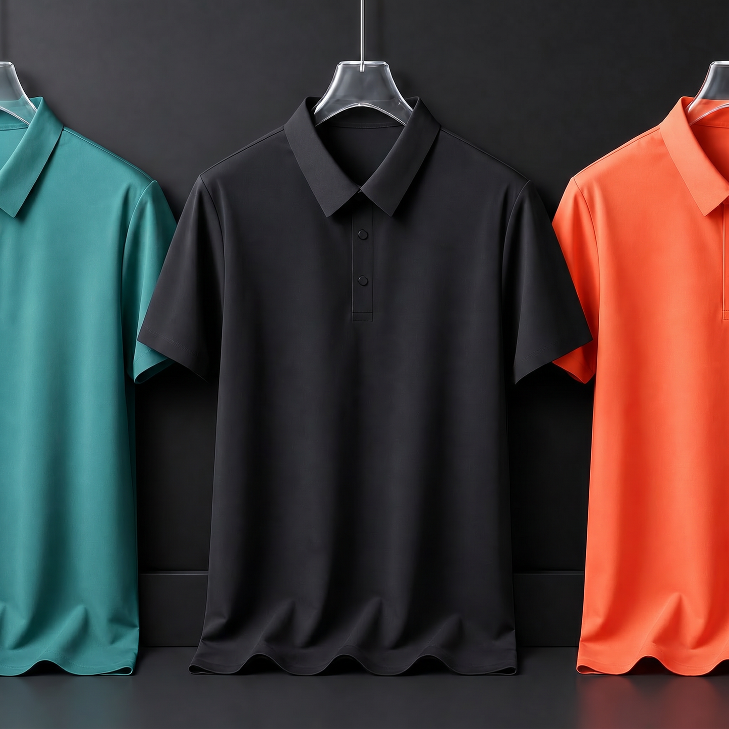 Custom Logo Polo Shirt | Heat Transfer Printing | Personalized Business Uniform | Corporate Team Apparel