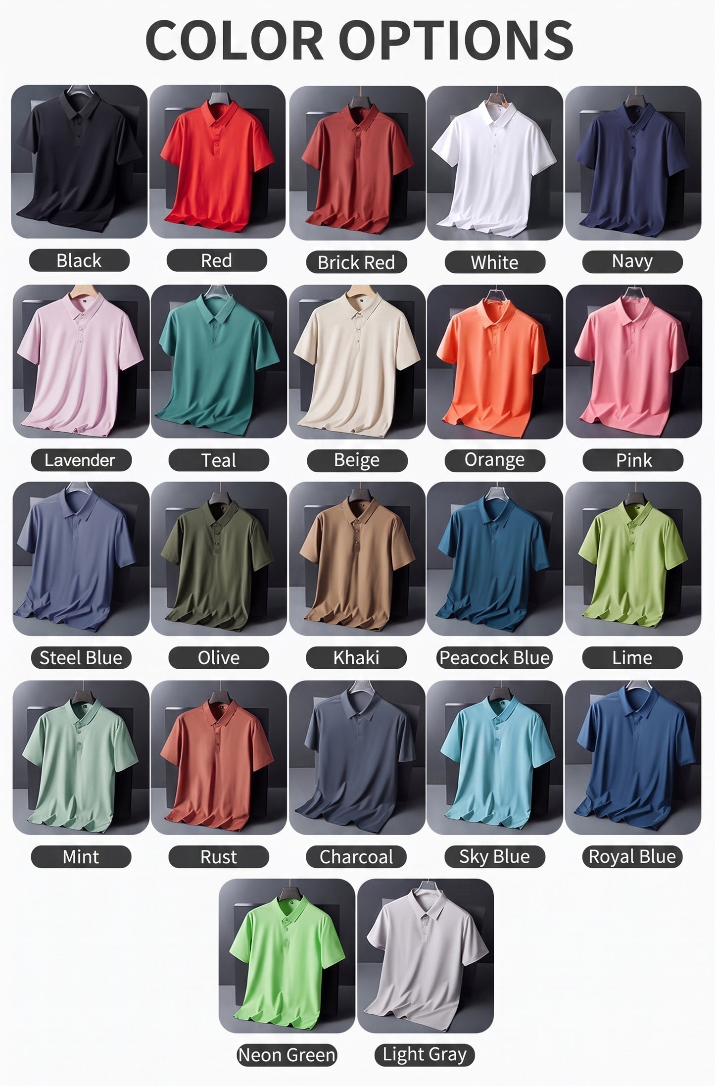 Custom Logo Polo Shirt | Heat Transfer Printing | Personalized Business Uniform | Corporate Team Apparel