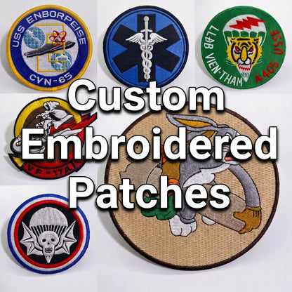Custom Embroidered Patch | Personalized Patch | Military Patch, Tactical Patch, Sports Badge, Logo Patch, Velcro Patch