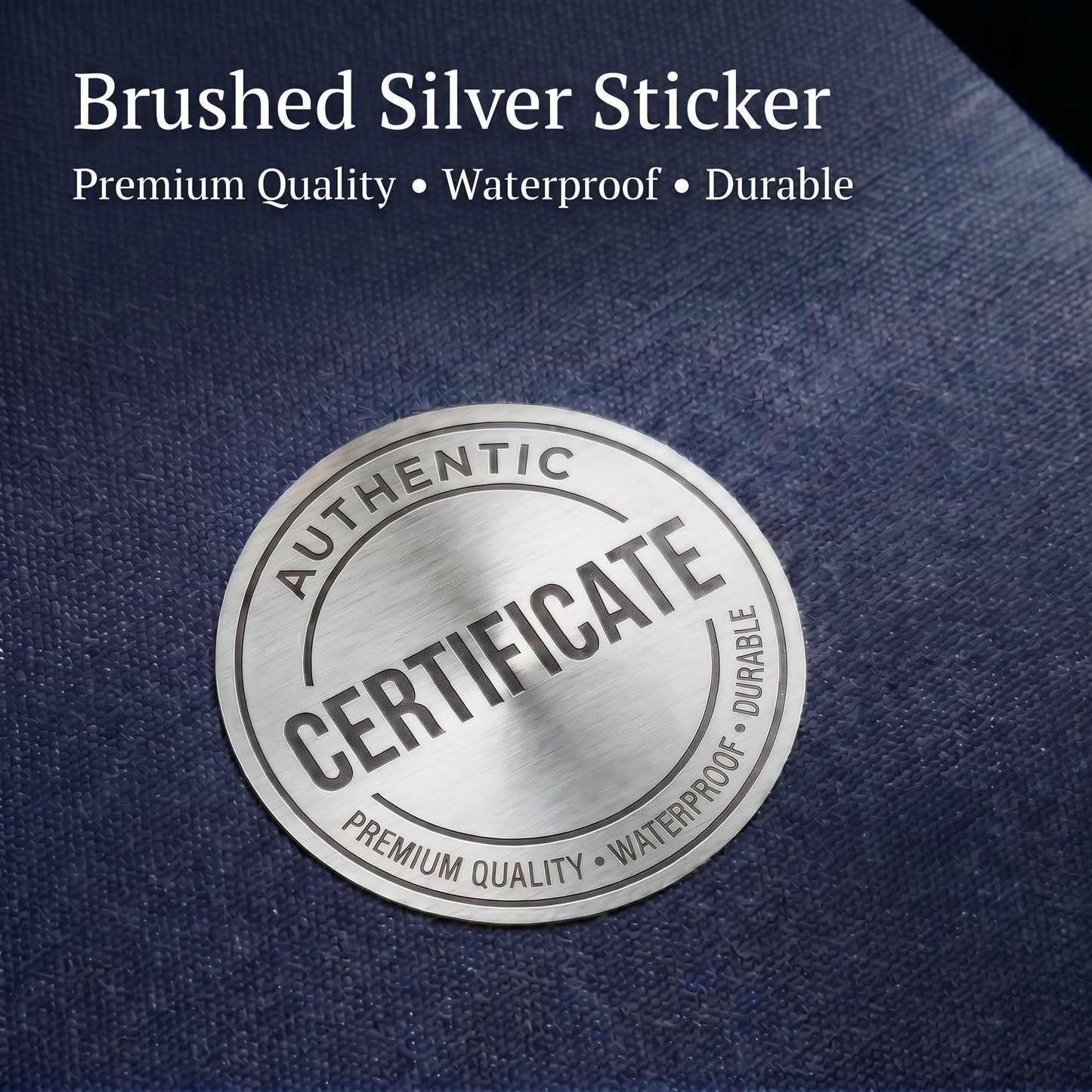 Custom Clear Metal Stickers _ Made to Order _ Gold Silver Foil _ Embossed Printed Clear _ Your Logo