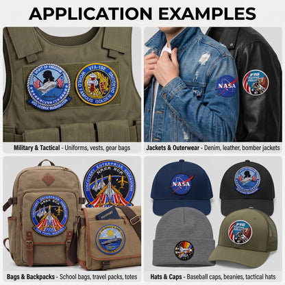 Custom Embroidered Patch | Personalized Patch | Military Patch, Tactical Patch, Sports Badge, Logo Patch, Velcro Patch