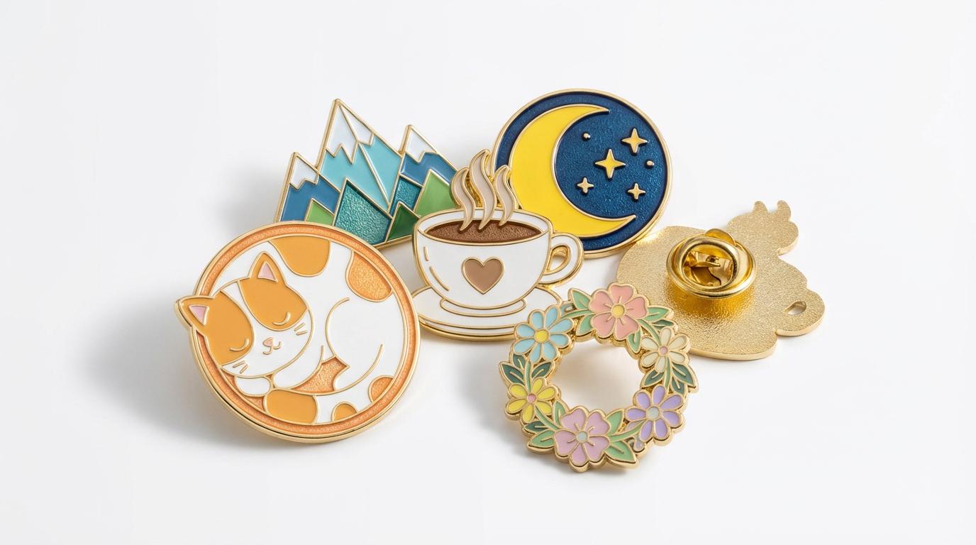 Custom Enamel Pin From Your Design _ No Minimum Order _ Free Design Service - Etsy