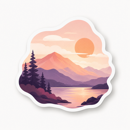 Custom vinyl sticker custom shape option